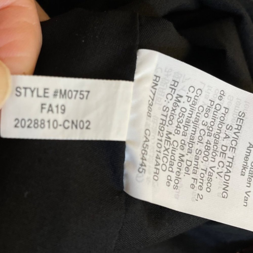 J. Crew Black Eyelet Tie Back Sundress, 4P - Picture 8 of 8